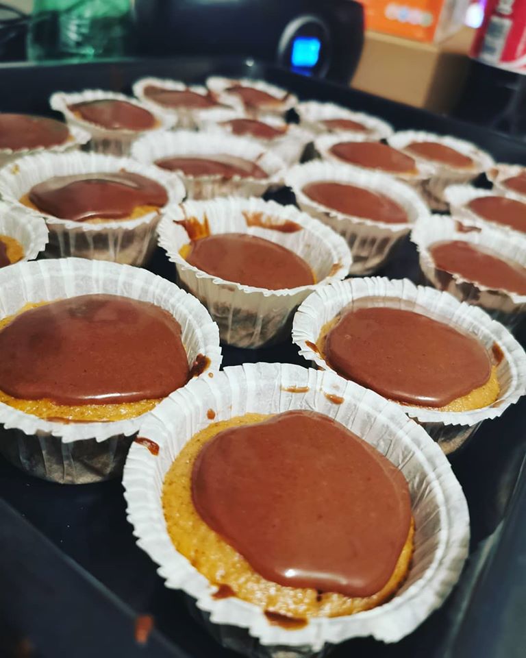 Banan/chokolade muffins uden æg og nødder
